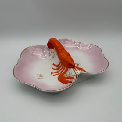 Antique Porcelain Lobster Serving Dish