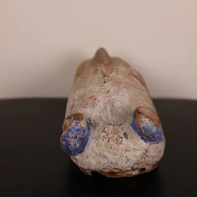 Vintage Hand-Carved & Painted Folk Art Animal Mask