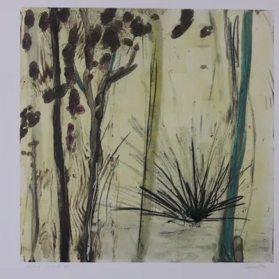 Allison Stewart “Wood Winds XIII” Monoprint – Signed & Titled