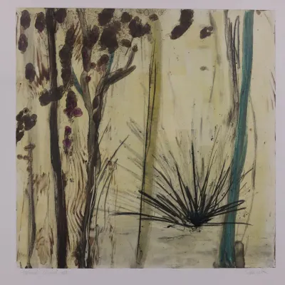 Allison Stewart “Wood Winds XIII” Monoprint – Signed & Titled