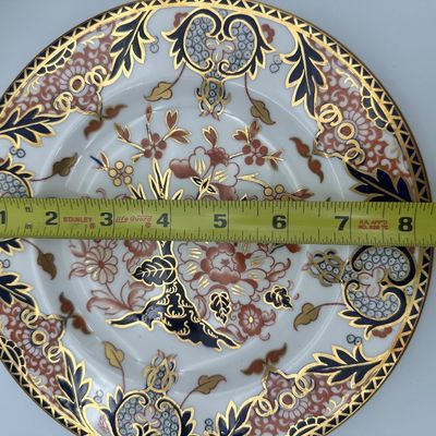 Royal Crown Derby Imari-Style Bone China Plates & Demitasse Cups