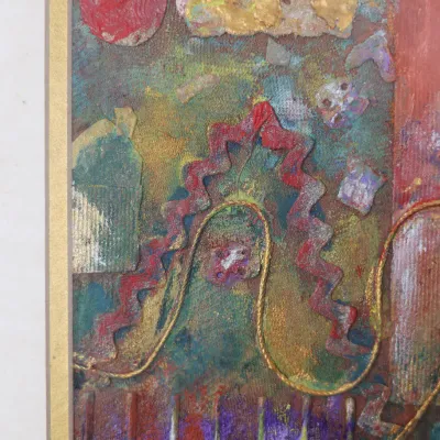 Edith Feiner Sarett (1923–2008), Untitled Abstract, Mixed Media on Paper