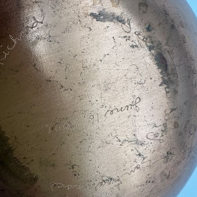 Jade Snow Wong Mid-Century Modern Copper Enamel Bowl