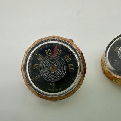 Vintage 1950s INVENTO German Thermometer Cufflinks