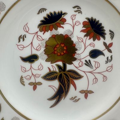 Royal Crown Derby Bone China Salad Plates, Demitasse Cups & Saucers