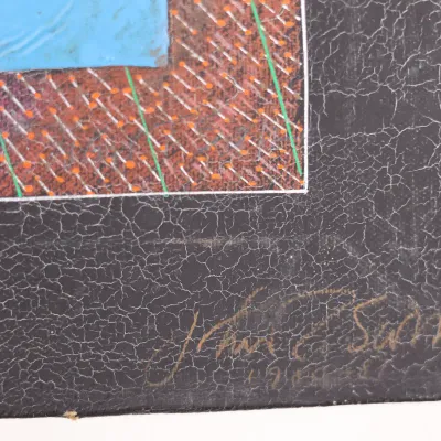 John T. Scott (1940–2007), “Letter to a Haitian Friend No. 1,” 1980–81, Mixed Media on Canvas