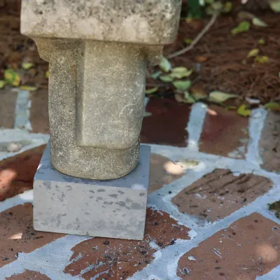 Mid-Century Modern Abstract Figural Stone Sculpture on Stone Base