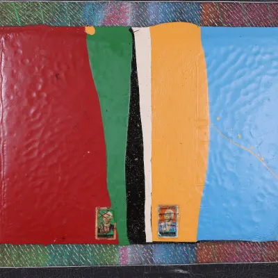 John T. Scott (1940–2007), “Letter to a Haitian Friend No. 1,” 1980–81, Mixed Media on Canvas