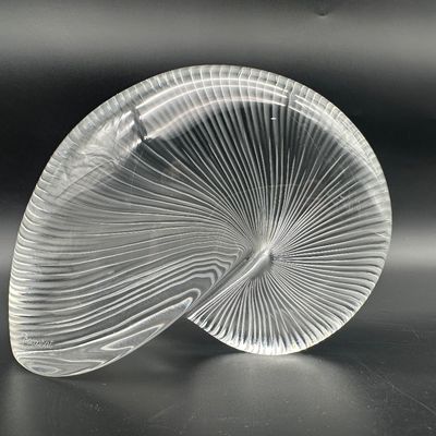 Baccarat Nautilus Shell Crystal Paperweight – Signed