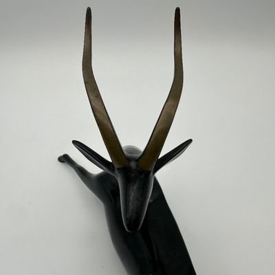 Loet Vanderveen Limited Edition Bronze “Antelope” Sculpture