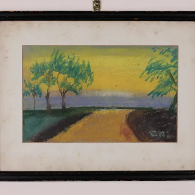 Charles Hudson (American, 20th Century), Untitled Landscape, Signed Pastel
