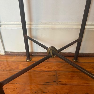 Mario Villa Mixed Metal & Marble-Top End Table