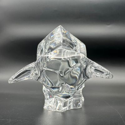 Baccarat Clear Crystal Bull Sculpture