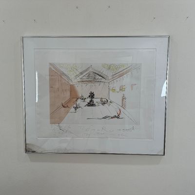 Salvador Dalí Signed Chevalier en Tournoi Etching with Pochoir Colors – 52/150, 1979
