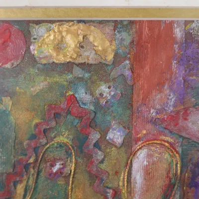 Edith Feiner Sarett (1923–2008), Untitled Abstract, Mixed Media on Paper