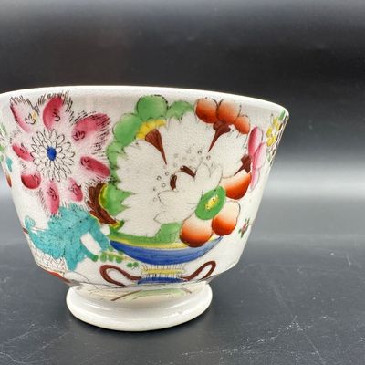 Hilditch & Son “Oriental Musicians” Porcelain Cup & Saucer, c. 1825