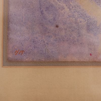 Charles Henry Reinike Signed Abstract Monoprint – No. 1/15, Framed