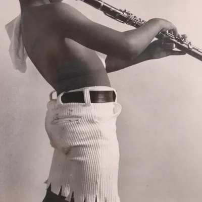 George Dureau “Pee Wee and Clarinet” 1977 Signed Photograph