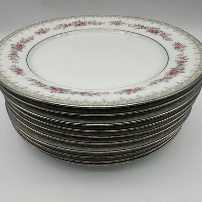 Noritake Roselane Fine China Dinnerware Set – 50 Pieces
