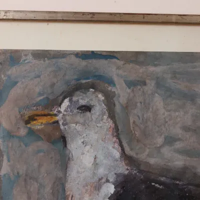 Gandy Brodie “Sea Gull” 1973 Gouache on Paper
