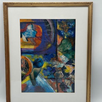 Edith Feiner Sarett - Original Signed Mixed Media on Paper