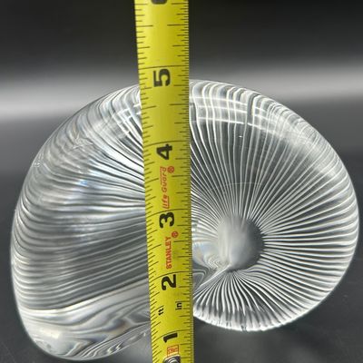 Baccarat Nautilus Shell Crystal Paperweight – Signed