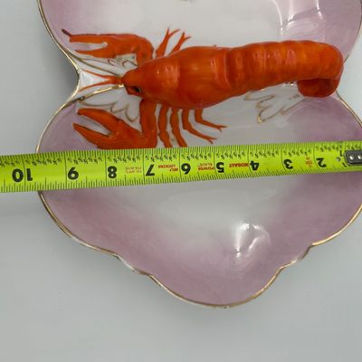 Antique Porcelain Lobster Serving Dish