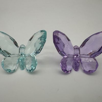 Pair of Swarovski Brilliant Butterfly Crystal Figurines