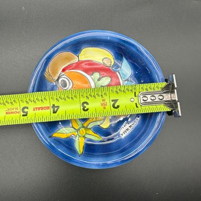 Italian Hand-Painted Tropical Fish Decorative Plate