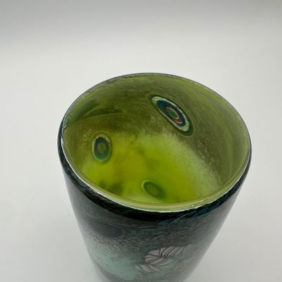 Hand-Blown Art Glass Vase