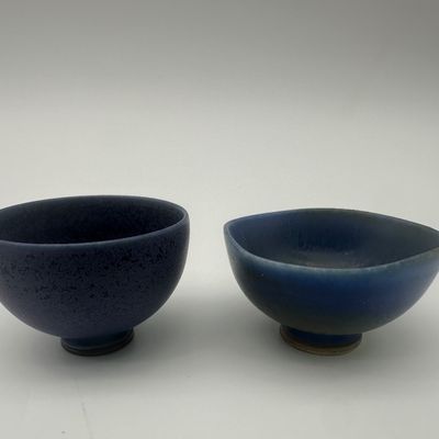 Berndt Friberg for Gustavsberg – Four Glazed Stoneware Bowls