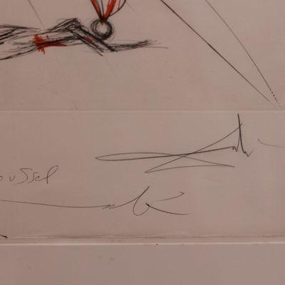 Salvador Dalí Signed Chevalier en Tournoi Etching with Pochoir Colors – 52/150, 1979