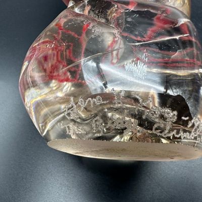 Gene Koss “Ridge Road Climb” Art Glass Sculpture, 1989