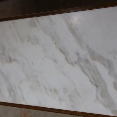 Mid-Century Modern Marble Top Coffee Table