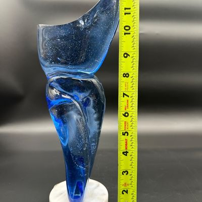 Maurice Alvarado “Blue Torso” Blown Glass Sculpture