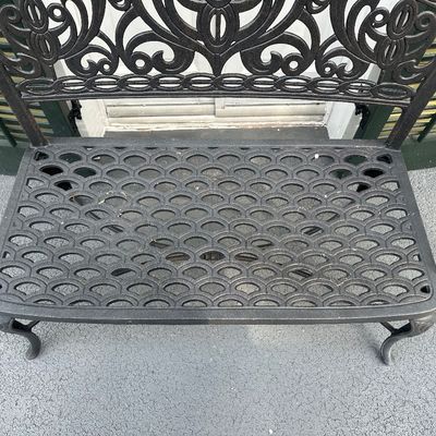 Hanamint Tuscany Cast Aluminum Garden Bench