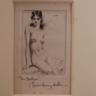 Morris Henry Hobbs – Nineteen Portraits – 19 Signed Miniature Etchings, Framed