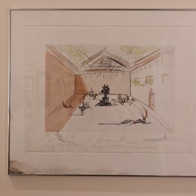 Salvador Dalí Signed Chevalier en Tournoi Etching with Pochoir Colors – 52/150, 1979