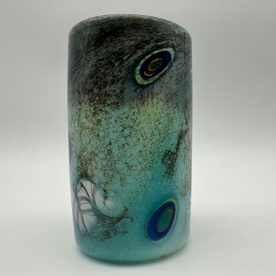 Hand-Blown Art Glass Vase
