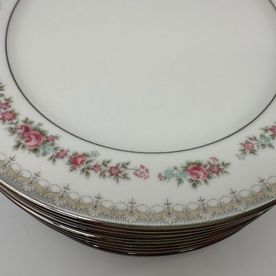 Noritake Roselane Fine China Dinnerware Set – 50 Pieces