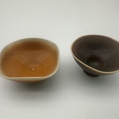 Berndt Friberg for Gustavsberg – Four Glazed Stoneware Bowls
