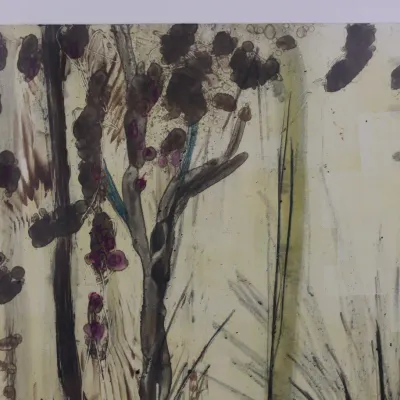 Allison Stewart “Wood Winds XIII” Monoprint – Signed & Titled