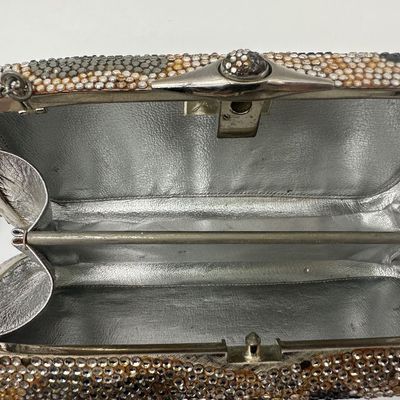 Judith Leiber Vintage Camouflage Crystal Minaudière Evening Bag