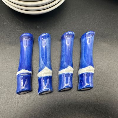 Vintage Chinese Blue & White Porcelain Dining Set for Four