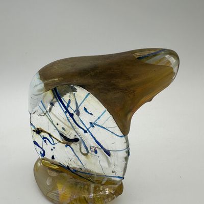 Gene H. Koss “Shape” 1986 Art Glass Sculpture