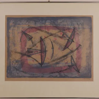 Rufino Tamayo (1899–1991), “Poesía del Vuelo,” 1958, Signed & Numbered Color Lithograph 38/100