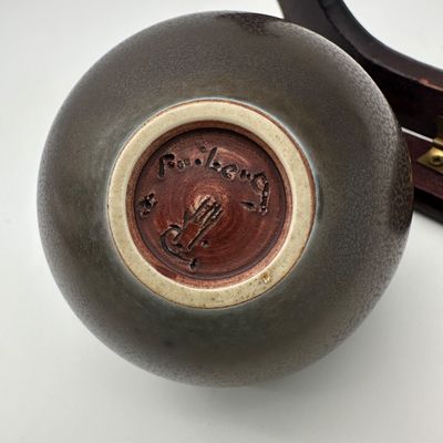 Pair of Berndt Friberg for Gustavsberg Miniature Stoneware Vases
