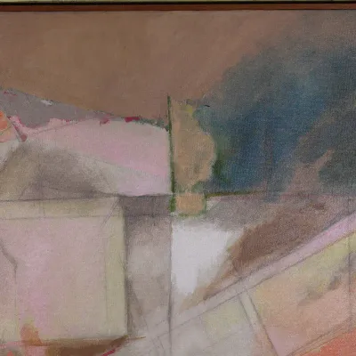 Betty J. Moran (American, 1925–2013), Untitled Abstract, Signed Acrylic on Canvas, 30 x 36 in.