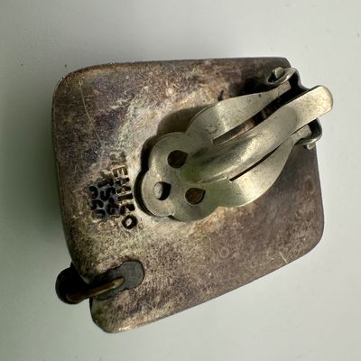 Two Pairs Sterling Silver Clip-On Earrings
