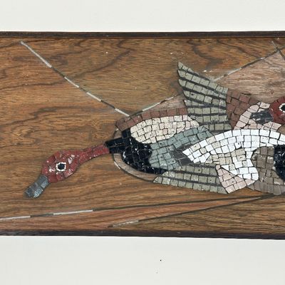 Rare 1957 Primus Designs “Ducks” Mid-Century Modern Mosaic Wall Art Panel